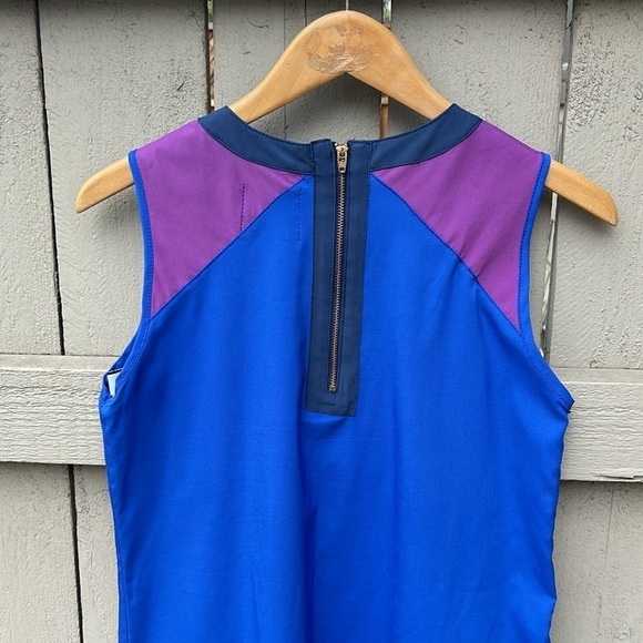 Plains & Prints Dress Geometric Contemporary Abstract Modern Quiet Luxury Sz 4 - Picture 5 of 5